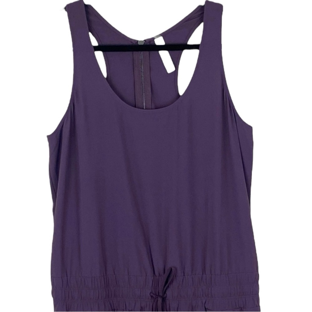 ATHLETA Revive Wide Leg Travel Jumpsuit in Agate (Eggplant) Size 10 -- WOW WOW!! - Picture 6 of 14